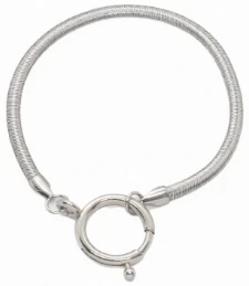 Pulsera de acero quirurgico eslabon Clapton plano 22cm